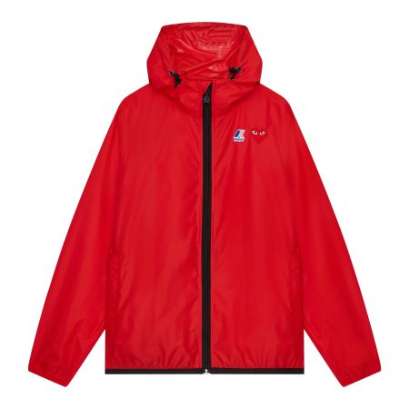 Comme des Garçons PLAY x K-Way Full Zip Jacke RoT Medium