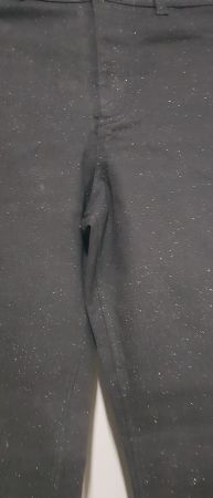 Schwarze Hose mit Glitter  Gr. 36/38