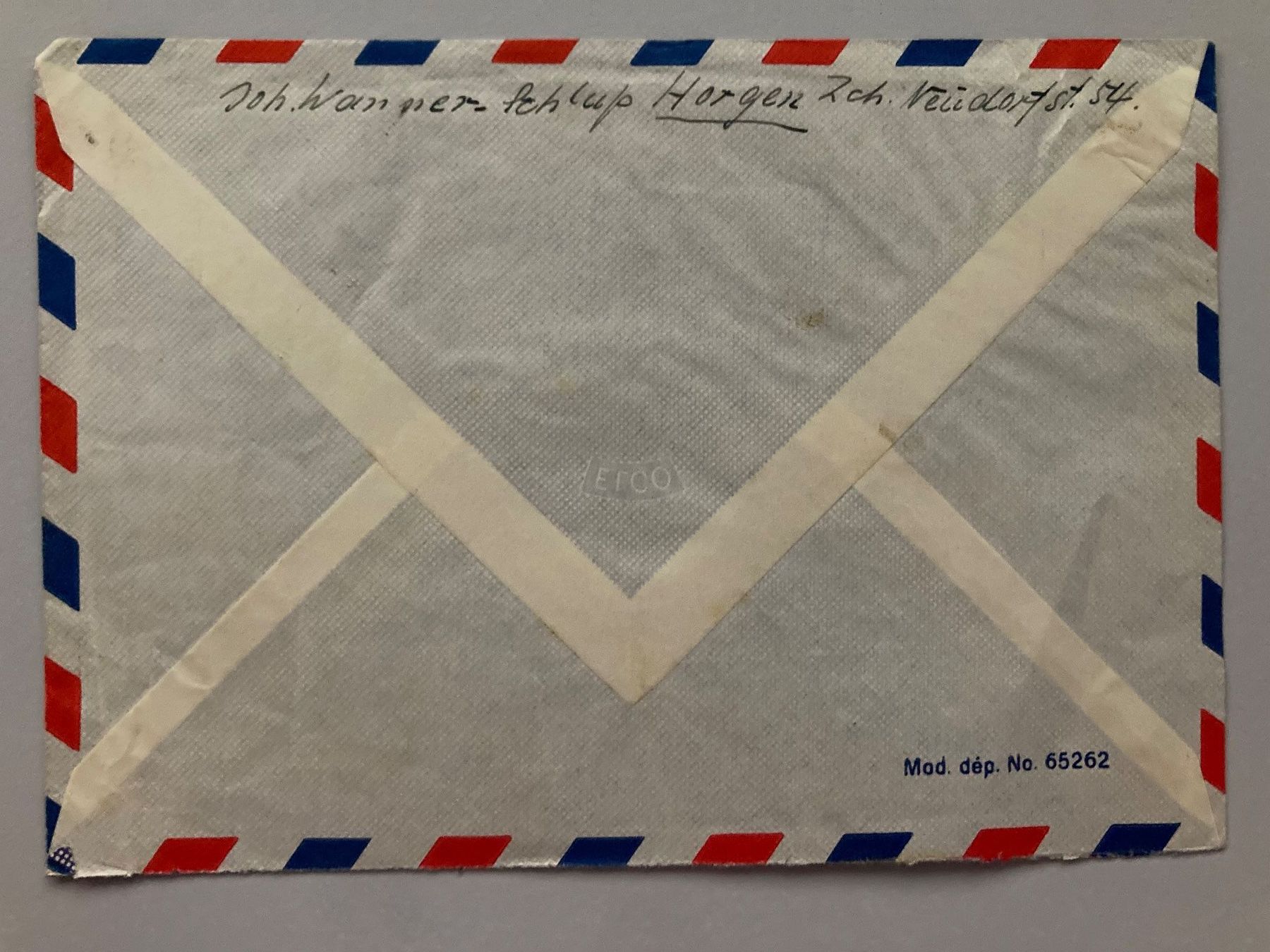 Tutti i francobolli: Luftpostbrief mit Pro Patria Marken 1955 – Usato da Solothurn venduto da ehe_8spw 1