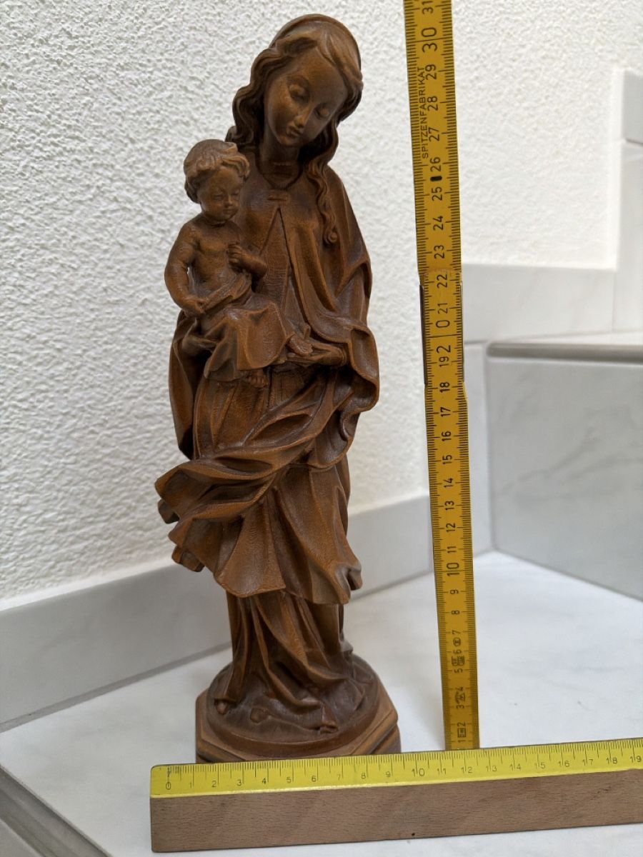 Sculptures & Statues: Madonna mit Kind, geschnitzt aus Holz. – D'occasion à Biberist par Momo33 7
