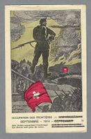 1914, GRENZBESETZUNG, GELAUFENE KARTE 0 BAT. 10