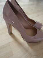 Even&Odd Pumps, Gr. 39, Plateau, beige/rosa Lack