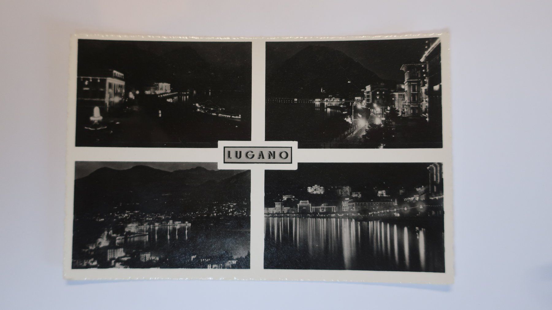 Ansichtskarten: Lugano de nuit multivues – Gebraucht aus Cormoret von Pascalll2001 1