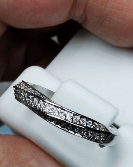 Anelli: Bague argent avec diamants de moissanite certifiés GRA – Nuovo e nell'imballaggio originale da Reconvilier venduto da Tsma67 1