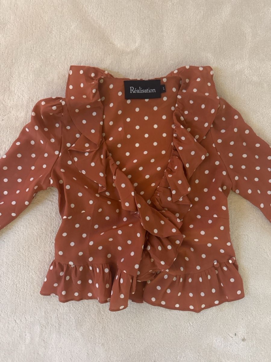 Camicette: Realisation Par Top, SizeXS, Rust with White Dots – Nuovo (secondo la descrizione) da Zürich venduto da Helen-gd