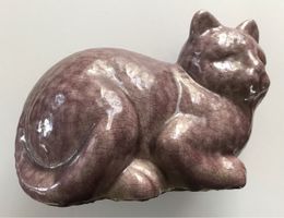 Céramique d’un Chat Craquelé
