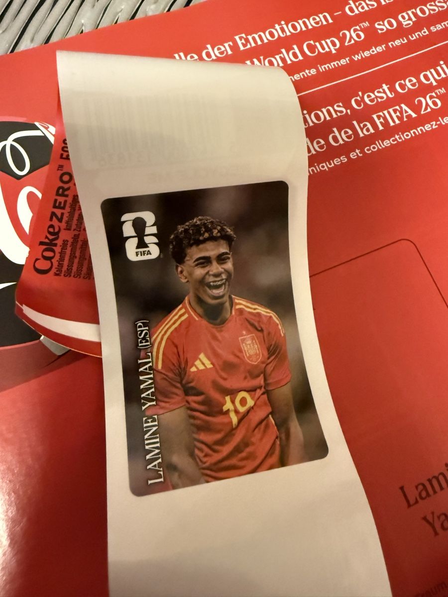 Panini Carte collezionabili: COCA COLA STICKER YAMAL – Nuovo e nell'imballaggio originale da Maienfeld venduto da and_g6ts
