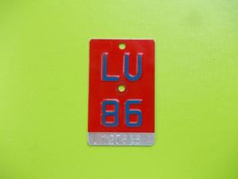 Zum 40. Geburtstag ! ... Velonummer / Fahrradnummer LU 86