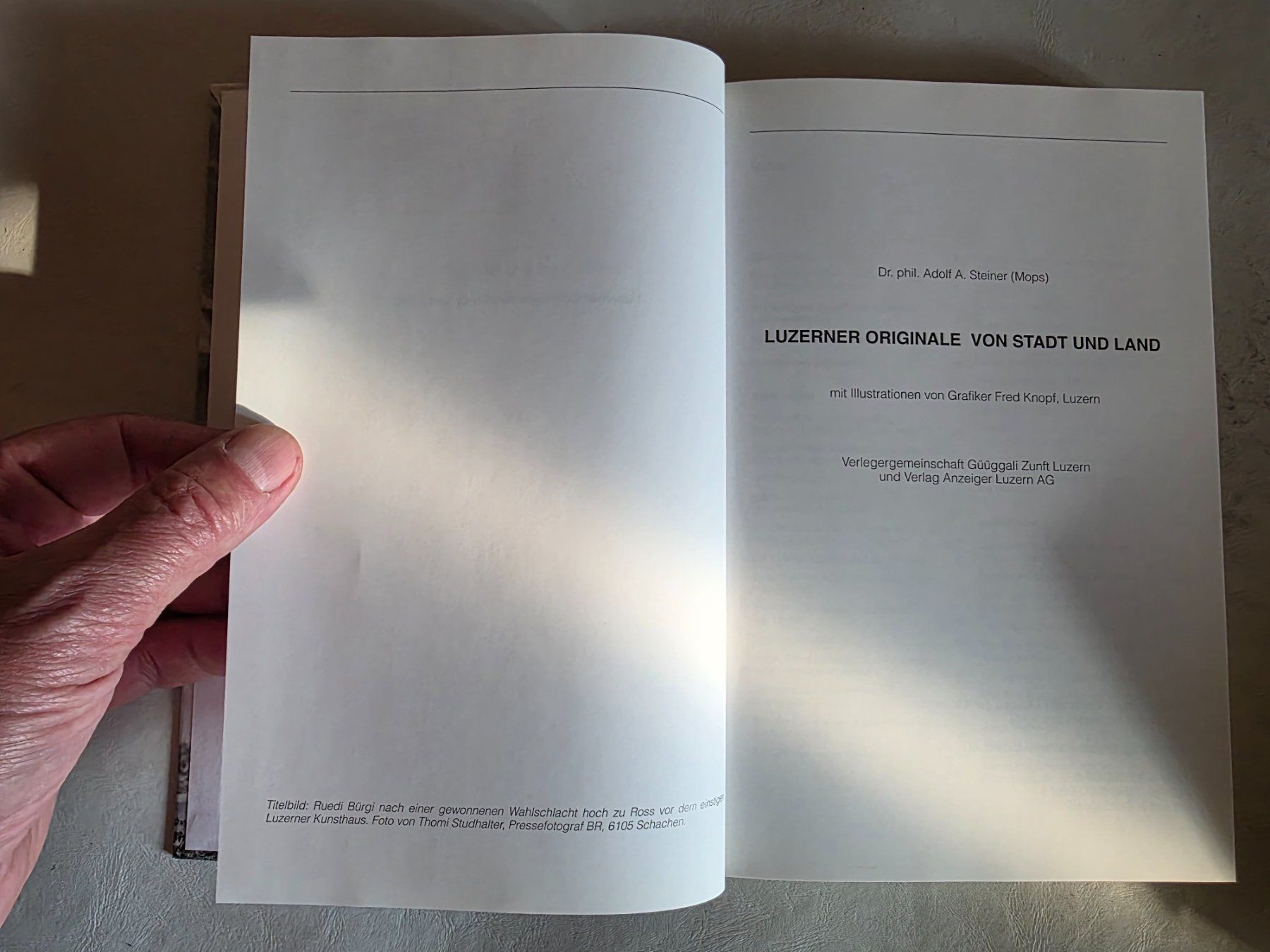 Libri: Luzerner Originale von Stadt und Land - Mops 1998 – Usato da Walterswil BE venduto da Lonitti 9