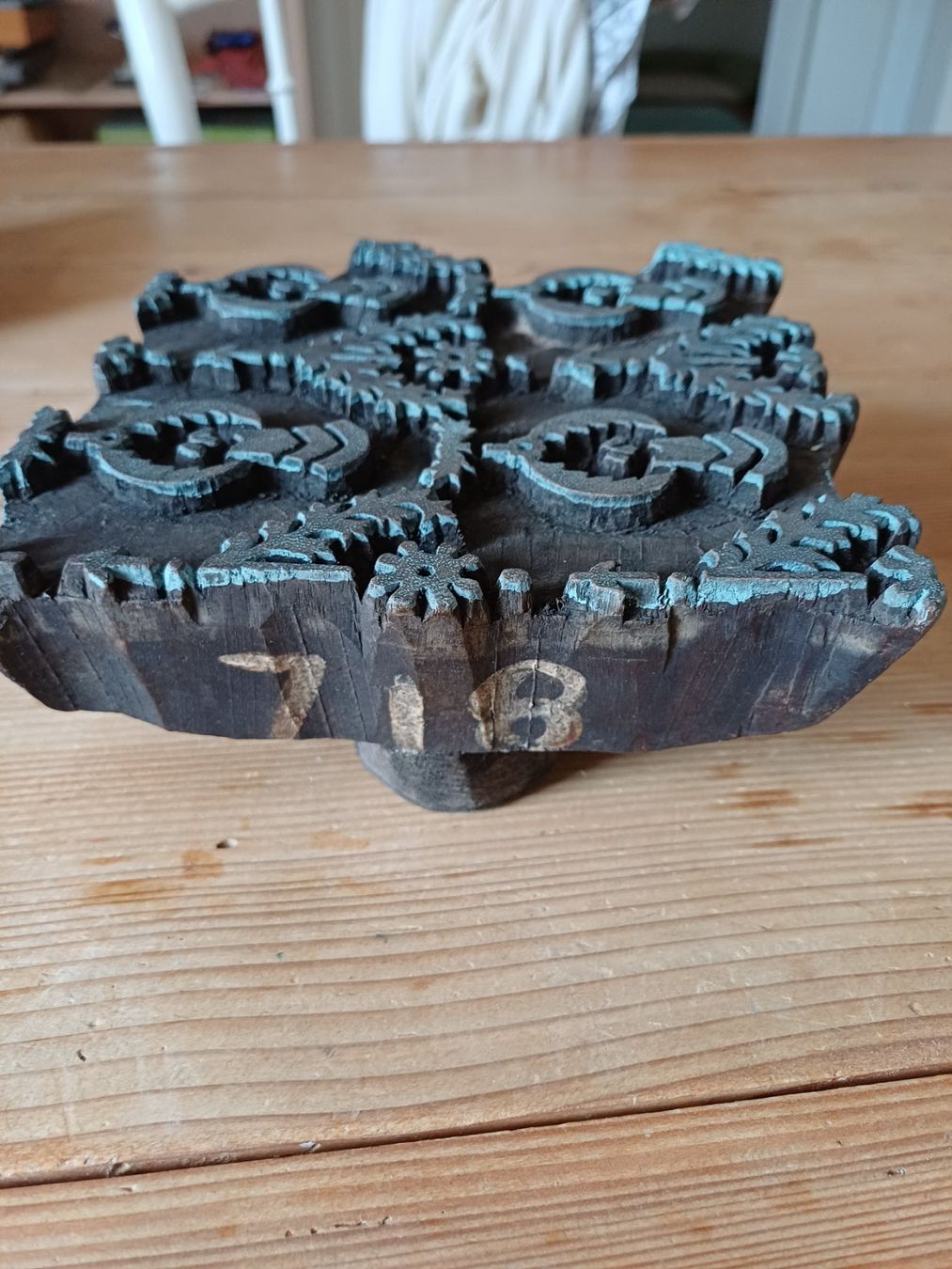 Stempel: Blockdruck Stempel Holzstempel handgeschnitzt – Gebraucht aus Elgg von Flurinal 1