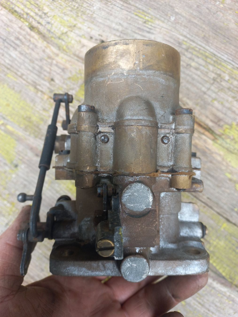 Tutti pezzi di ricambio auto: Oldtimer Messing / Bronze Doppel- Vergaser WEBER Tipo 30 DCR – Usato da Dulliken venduto da Dullikenlerchclassic 2