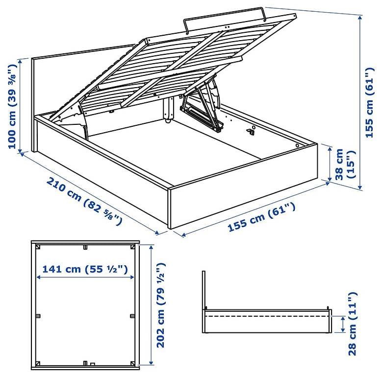 Ikea Letti: Bett MALM 140x200 + Garderobe GULLABERG – Nuovo (secondo la descrizione) da Wettingen venduto da giulia89 3