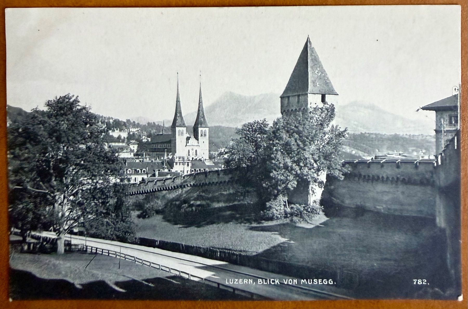 Cartoline postali: Luzern - Blick von Musegg - AK – Usato da Lutry venduto da Ediego