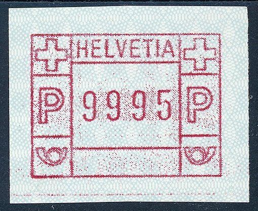 Alle Briefmarken: ATM 7III b Maximum-Wertfehldruck 9995 ** postfrisch – Neu (gemäss Beschreibung) aus Luzern von atms