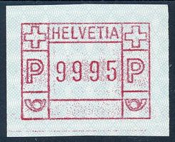 ATM 7III b Maximum-Wertfehldruck 9995 ** postfrisch