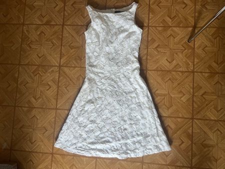 Top Secret Kleid weiss 34 xs Blumen - Spitze