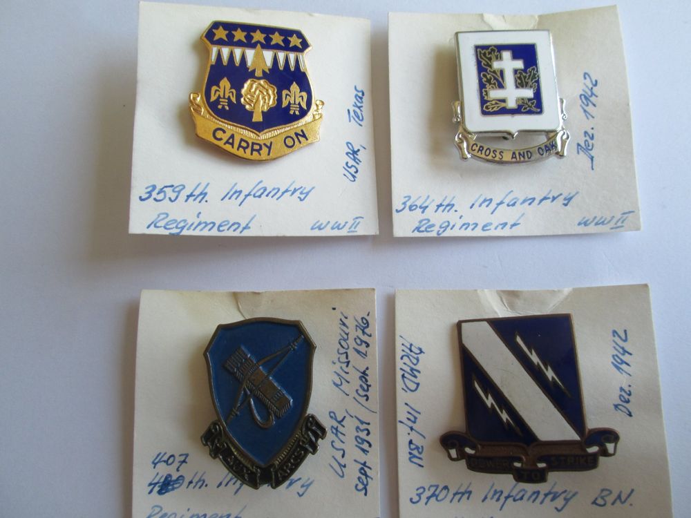 Orig.US.Army Identifizirung/Funktionspins z. Teil,II.WW.(M) (Gebraucht ...