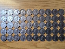 10 Rappen 1883/1990 - Lot 50 Stück!