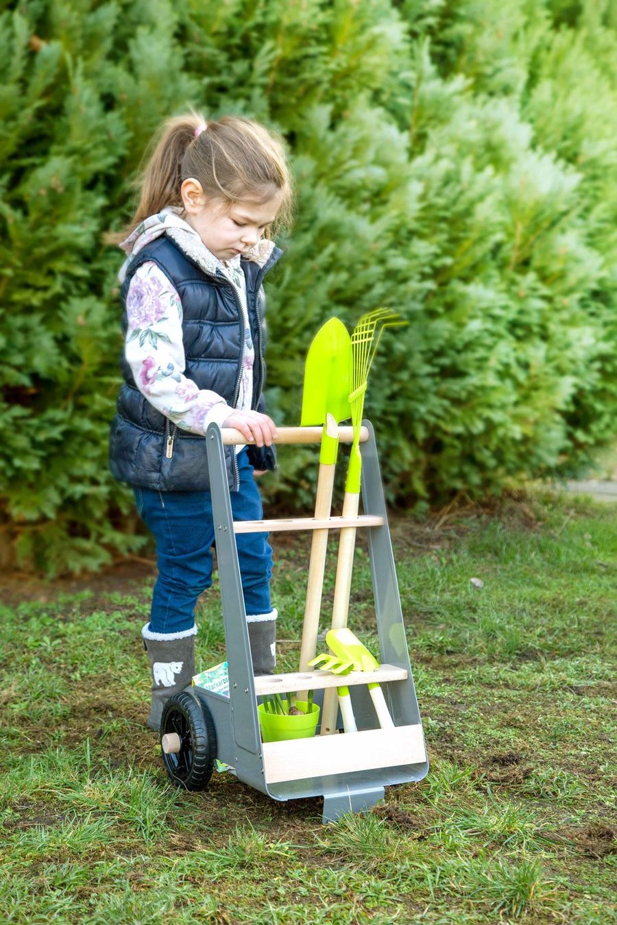 Giocattoli: Kinder Gartengeräte Trolley, Gartenwagen – Nuovo e nell'imballaggio originale da Wettingen venduto da Swala 2