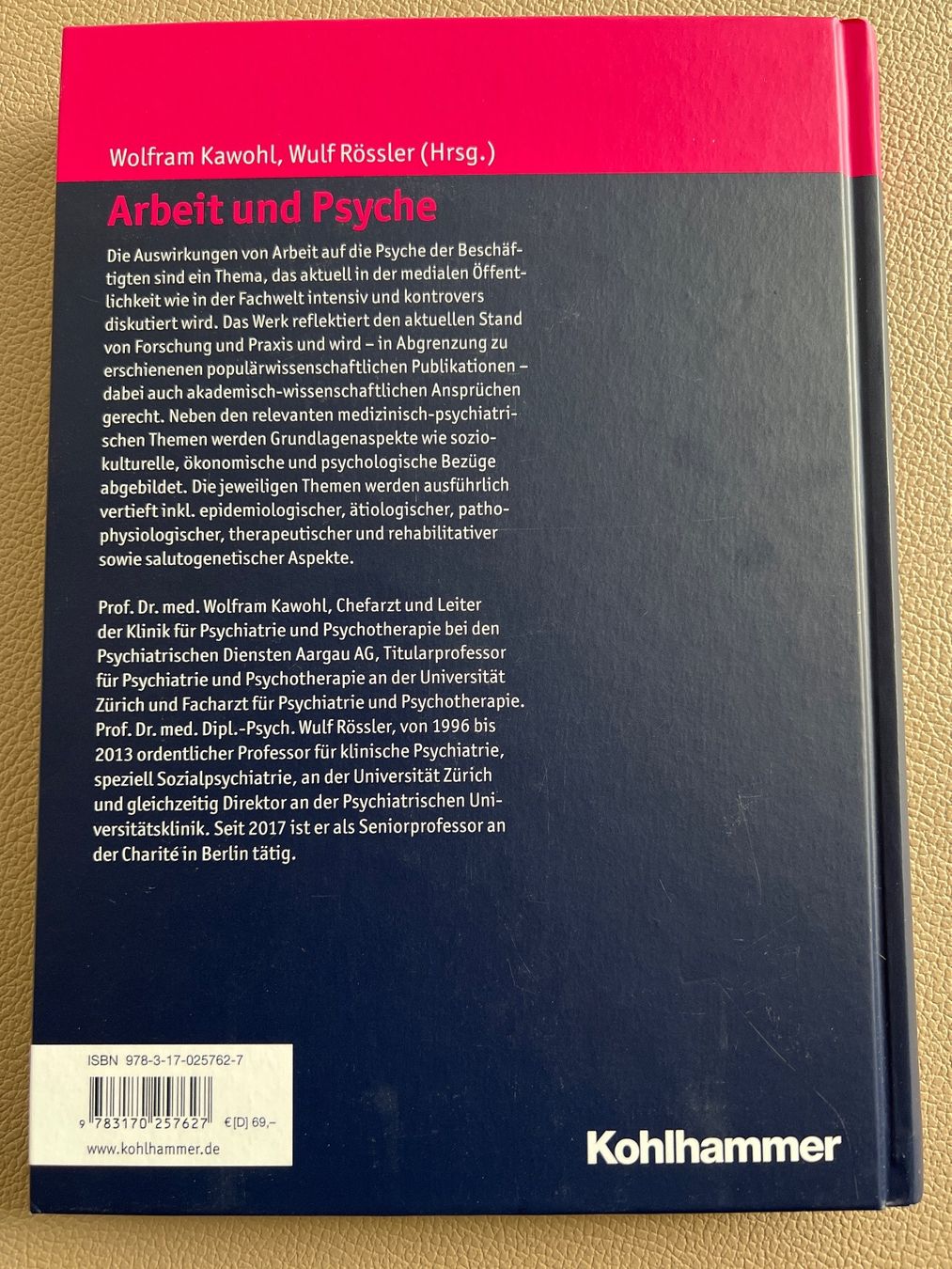 Libri: Arbeit und Psyche - Handbuch – Nuovo (secondo la descrizione) da Schaffhausen venduto da azo_k6th 1