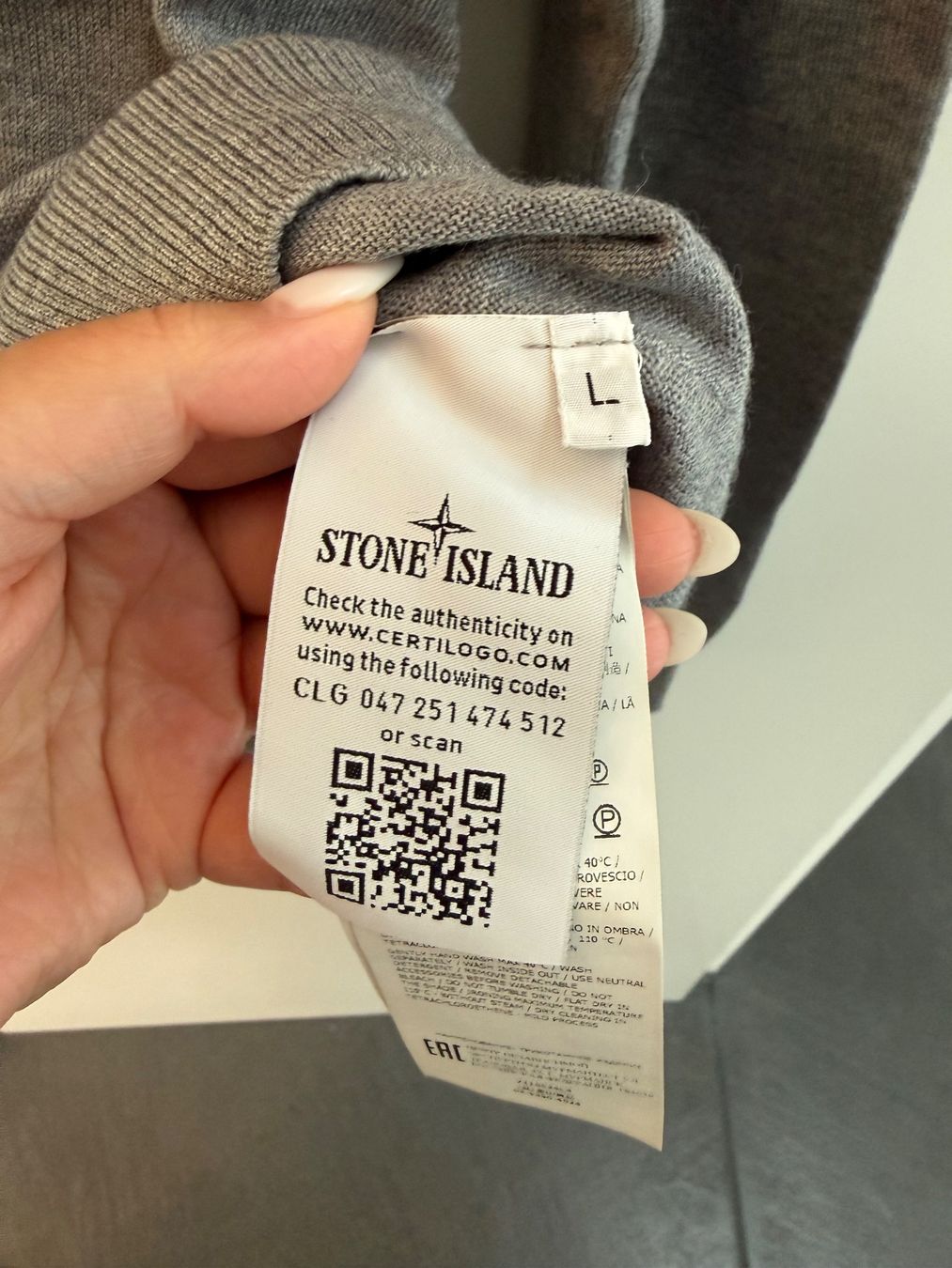 Stone Island Maglioni & Felpe: Pullover Stone Island grau Grösse L guter Zustand – Usato da Illnau venduto da Bigmama14 2