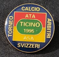 CC910 - Pin ATA ASA Ticino 95 Torneo Calcio Arbitri Svizzeri