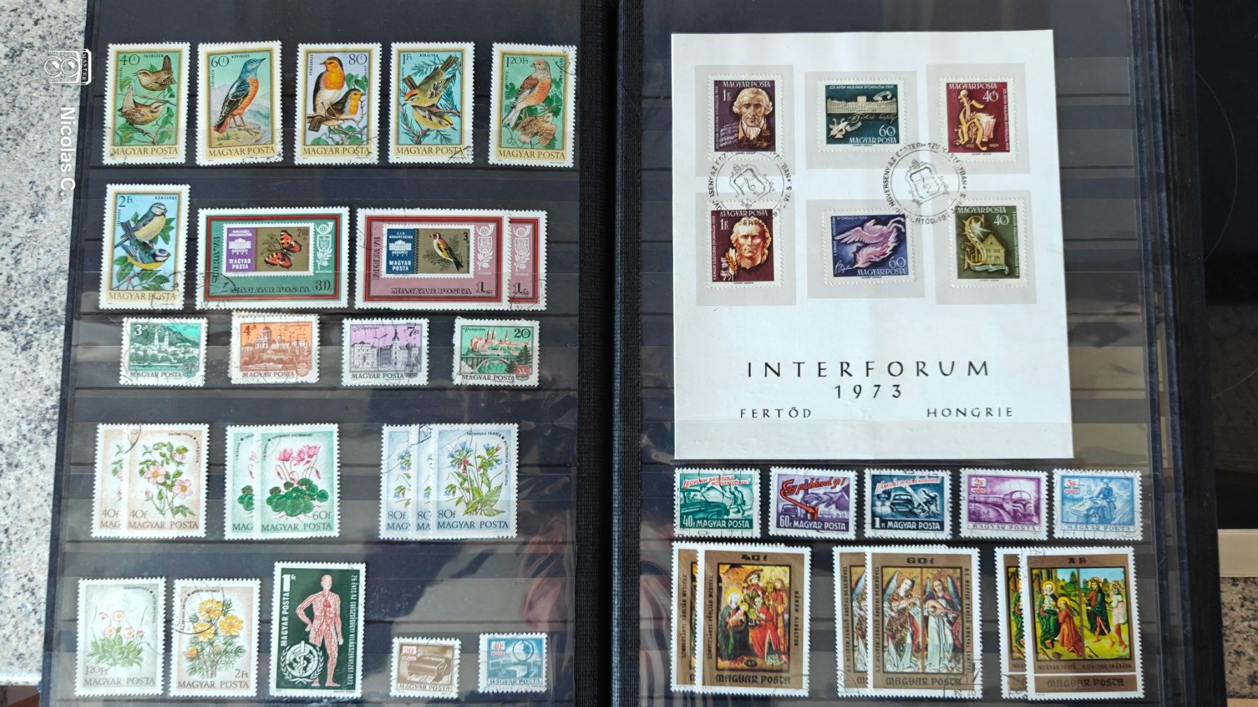 Alle Briefmarken: Timbres : collection Hongrie – Gebraucht aus Thônex von Jan-Nemar 4