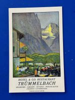 Hotel Trümmelbach Prospekt von Emil Cardinaux illustriert