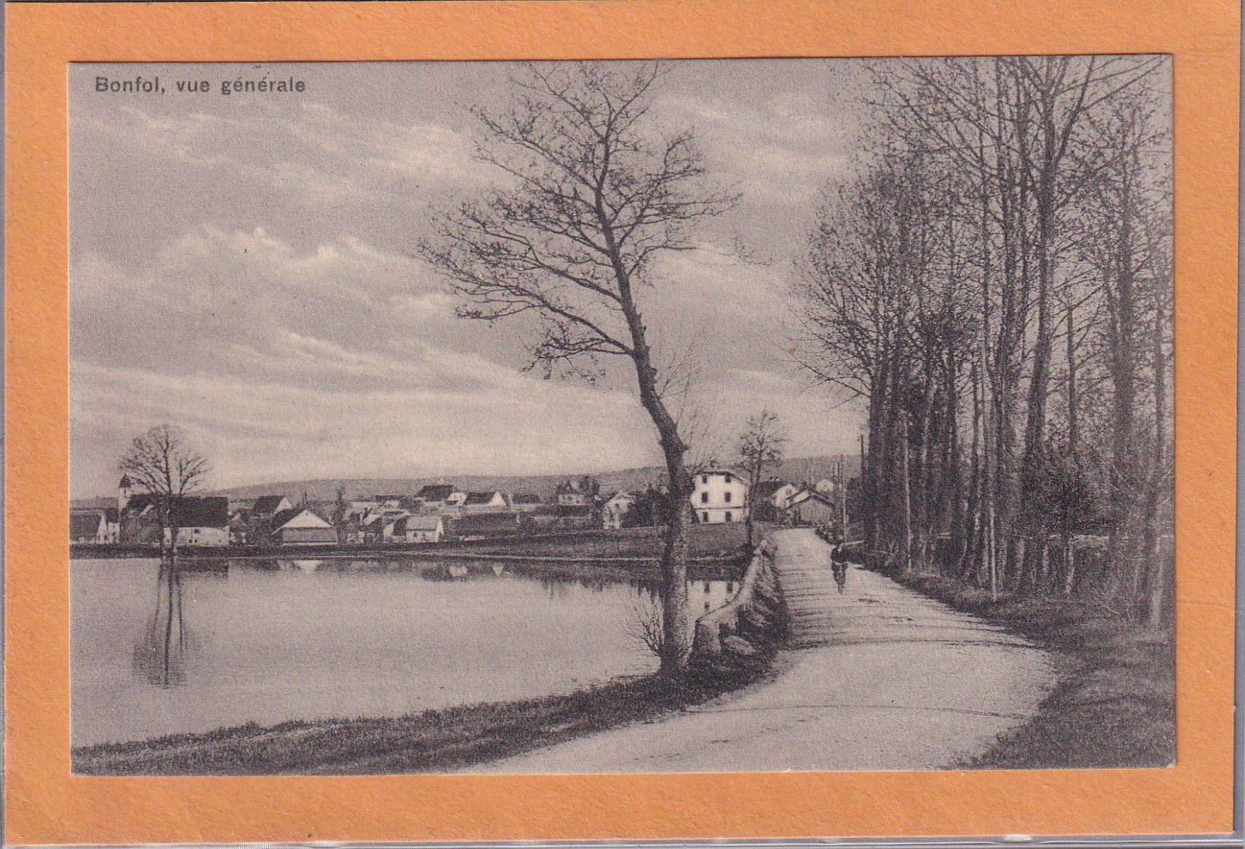 Ansichtskarten: Bonfol - vue générale - 1915 – Gebraucht aus Orvin von Pyaeschli