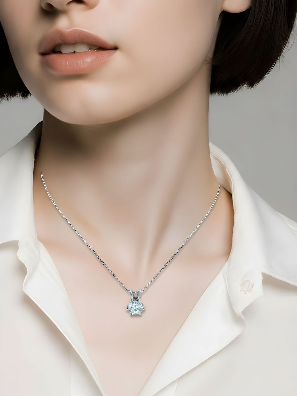 Catenine: Diamant-Collier 14k Weissgold 1,03ct – Nuovo e nell'imballaggio originale da Illnau venduto da Juwelier_Mahler_GmbH 1