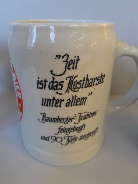Bicchieri: Bierkrüge Brauerei Baumberger, Langenthal – Usato da St.Gallen venduto da Stocken64 1