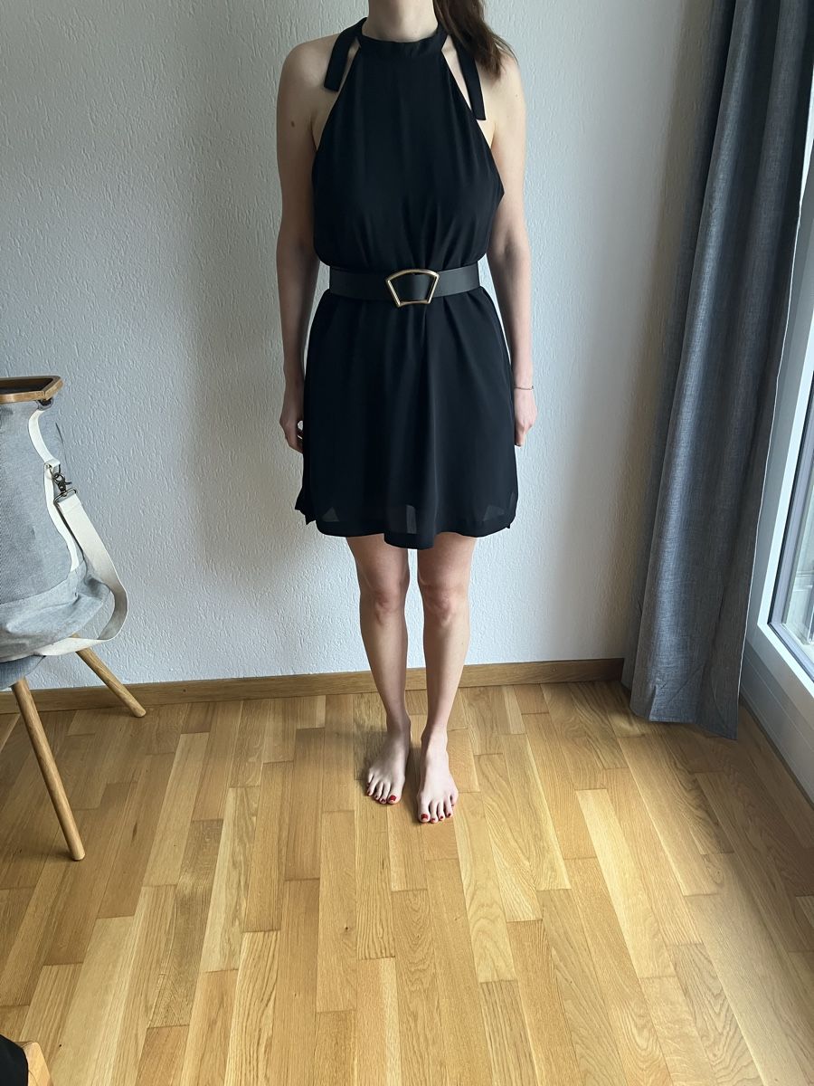 Mango Vestiti: Mango Kleid, Schwarz, Gr. L - Sommerlich & Elegant! – Usato da Bern venduto da and_d5mk 1