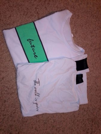 Weisses T-Shirt Set, Gr. L, neuwertig, Sommer Must-have!