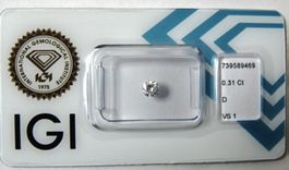 Diamant mit o,31carat unbehandelt