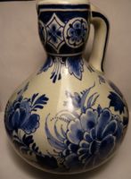 SCHÖNER ANTIKER DELFT - KRUG,--14 CM HOCH x 11,5 CM BREIT