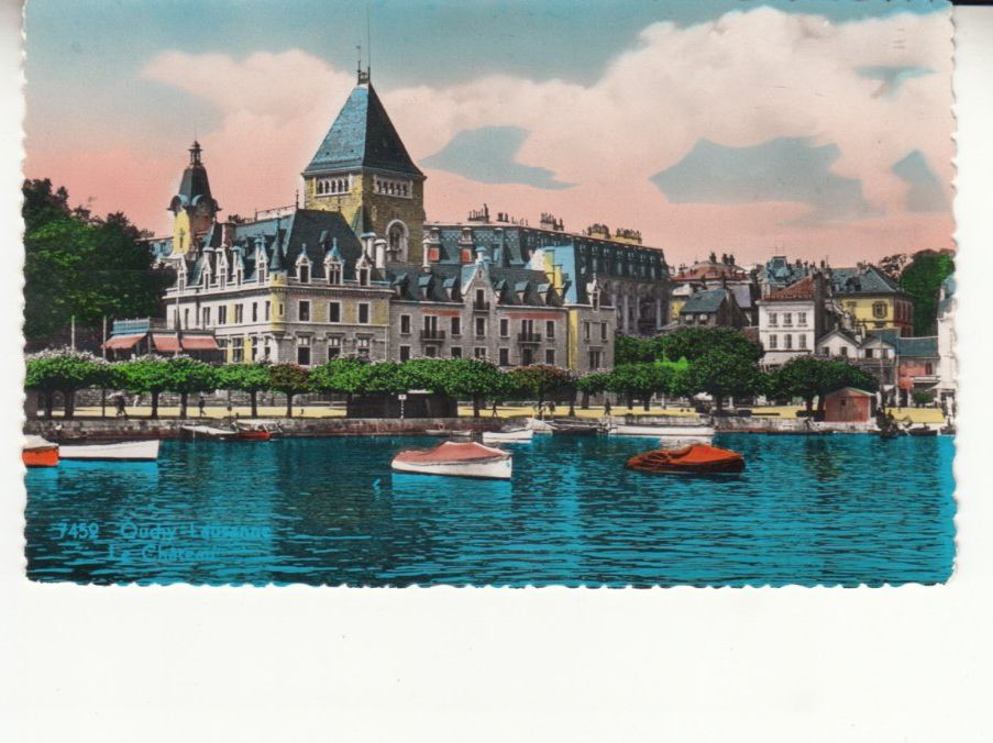 Cartoline postali: Ouchy ca. 1945, coloriert – Usato da Bürglen TG venduto da StampGraf