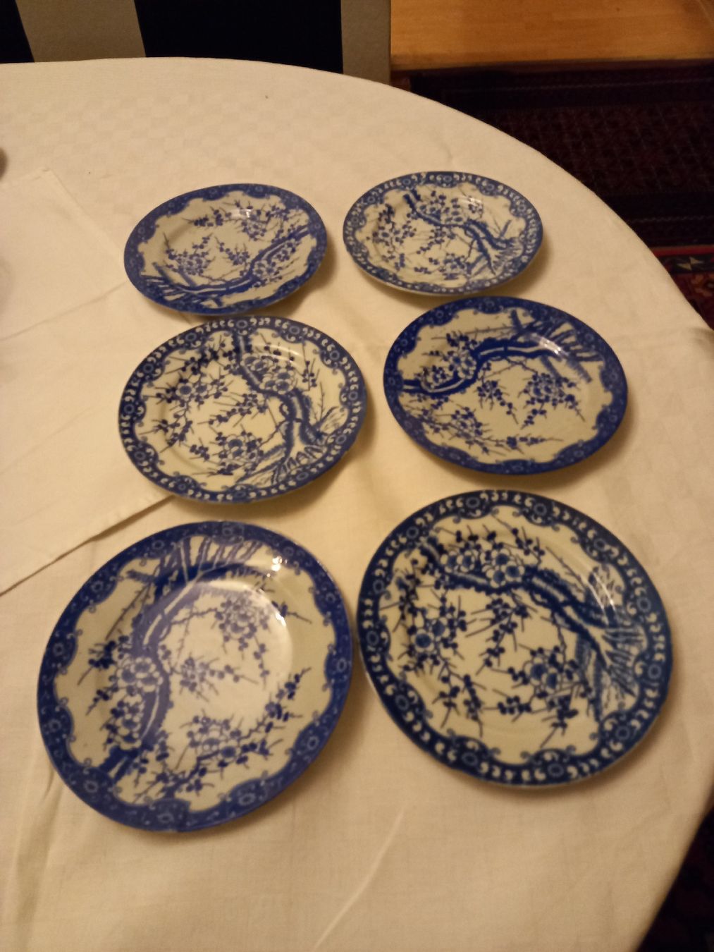 Set di piatti: 6er Antik Japanese Blau Teeset complet – Usato da Bern venduto da Imamrashed 6
