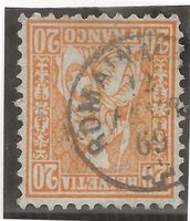 ROMAINMotiers 12.02.69 Zu#32 Mi#24 Vollst. Fingerhut [13A9]