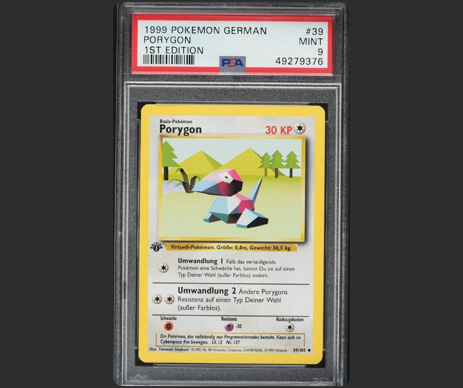 Pokémon Carte collezionabili: Pokémon Porygon Base Set | 1st Edition | German | PSA 9 – Nuovo (secondo la descrizione) da Soyhières venduto da Spartan117