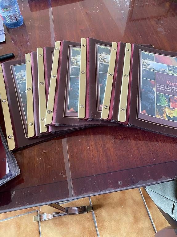 Libri: 7x carte de menu restaurant – Usato da Martigny venduto da seater 2