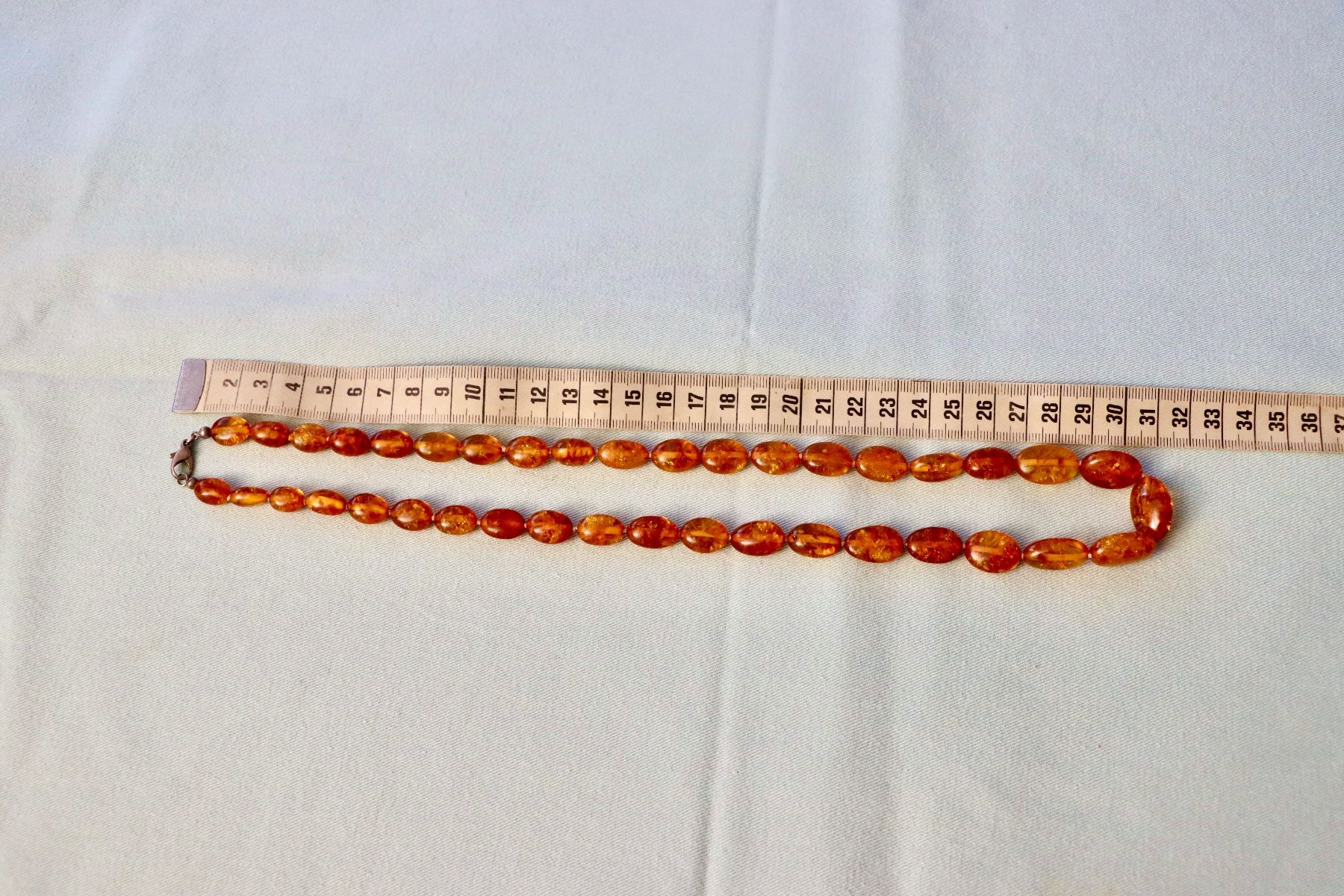 Ketten: Bernsteinkette mit Verschluss, ca. 62 cm , 30 gr – Gebraucht aus Rheinfelden von Floyd5 2
