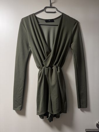 Damen Jumpsuit Khaki Grösse S