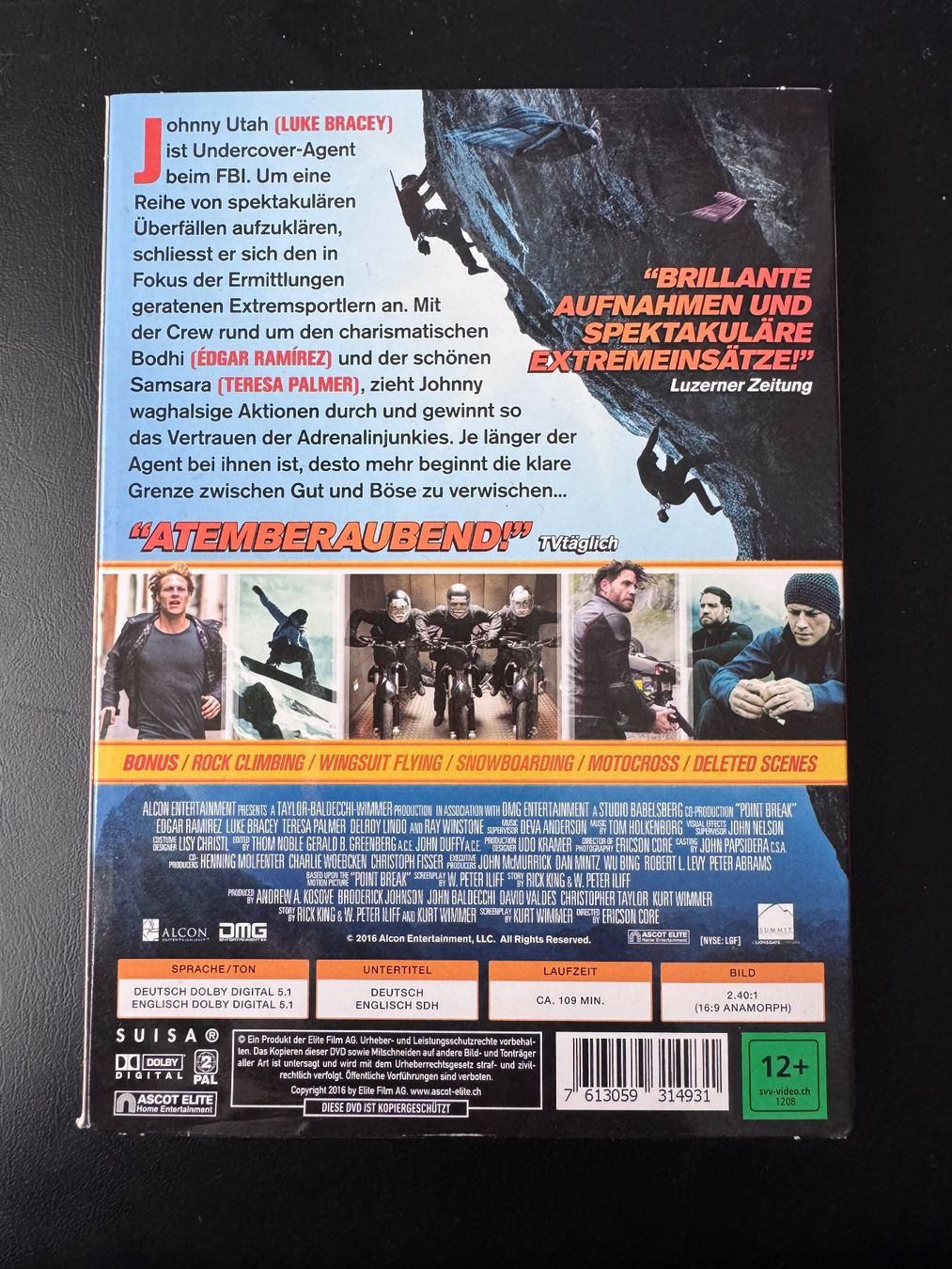 Tutti i DVDs: Point Break DVD Actionfilm mit Edgar Ramirez – Usato da Wolfhausen venduto da ResalePoint 1