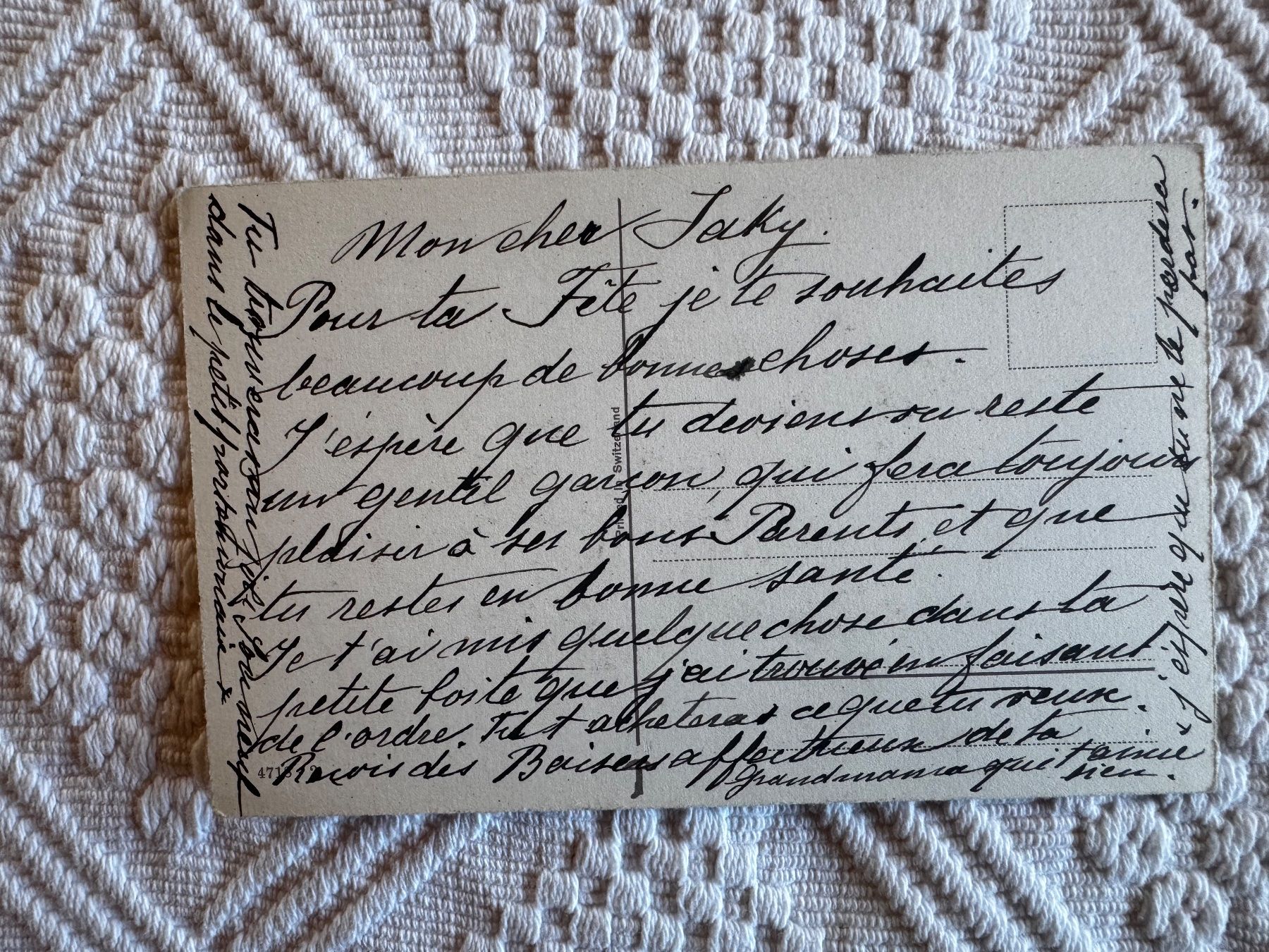 Cartoline postali: Ansichtskarte, Bonne Année, ungelaufen – Usato da Vellerat venduto da joromaur 1