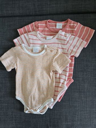 kinderset 3 Smile Baby Bodysuits Striped Size 62/68 Set of 3
