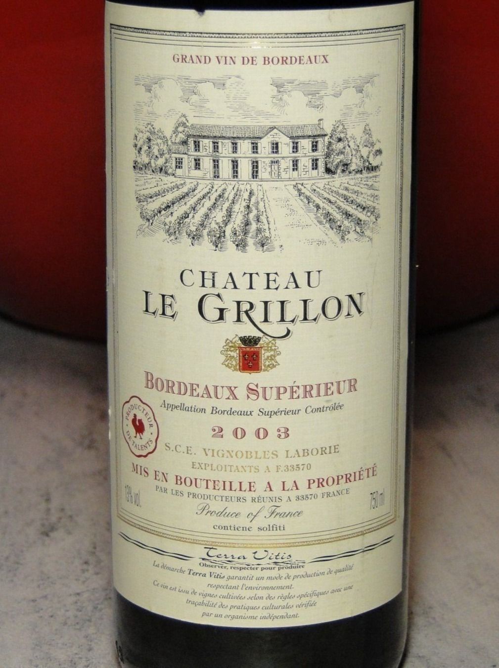 Wein: Rar Chàteau le Grillon 2003er – Neu (gemäss Beschreibung) aus Emmenbrücke von Ulisse-22 1