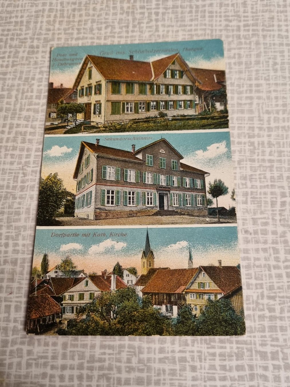 Cartoline postali: 2 Ansichtskarten, Schönholzerswilen, Thurgau, Top! – Nuovo (secondo la descrizione) da Trachslau venduto da post35 1