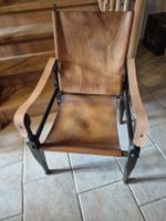 Ledersessel Safaristühl braun Vintage 