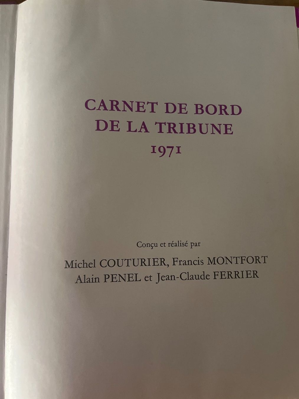 Libri: Actualité 1971 – Usato da La Croix-de-Rozon venduto da shadows750 1