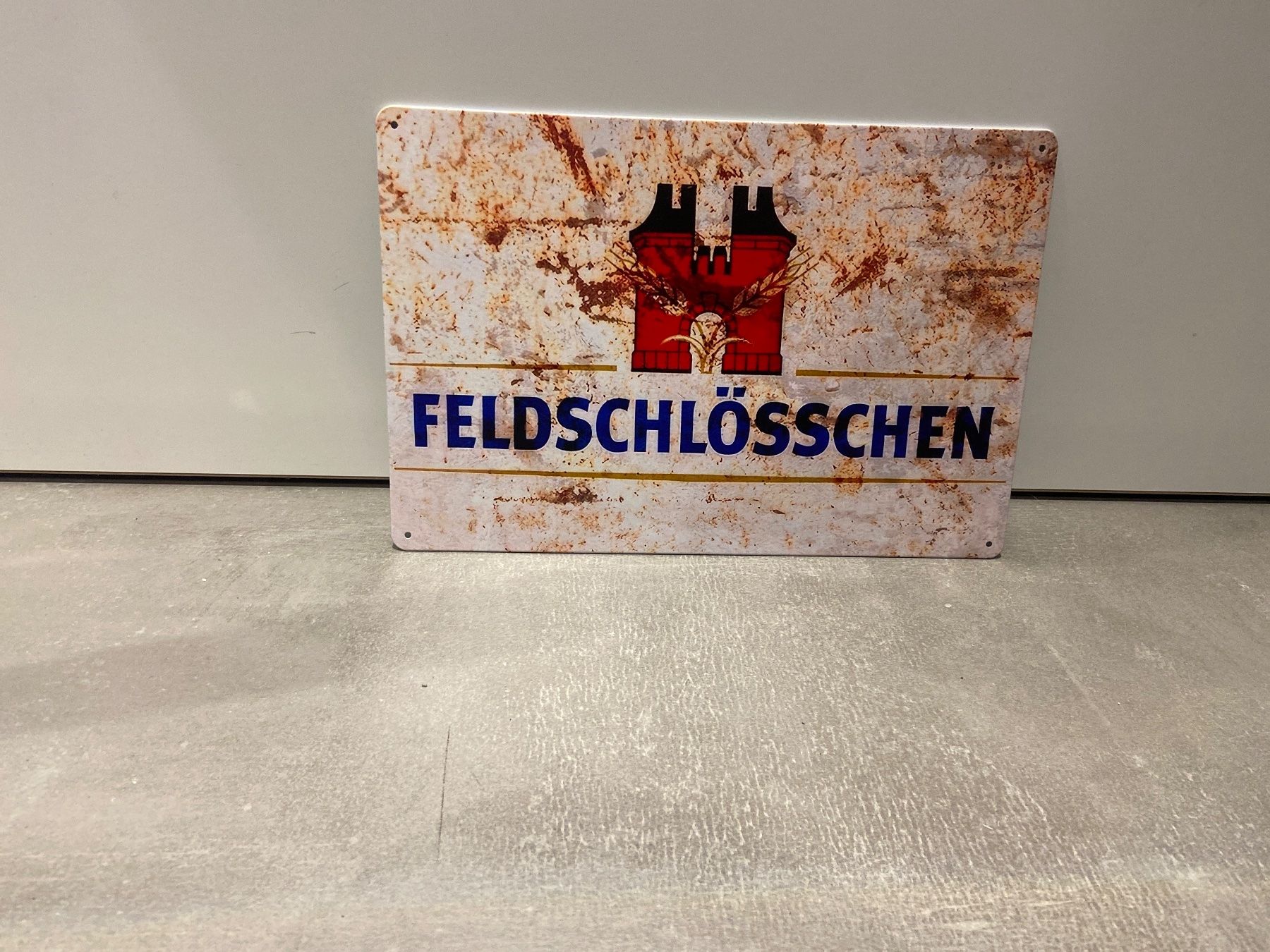 Insegne: FELDSCHLÖSSCHEN BIER Vintage Blechschild – Nuovo e nell'imballaggio originale da Seon venduto da Aaargauer01 5
